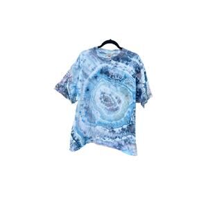 Tie Dye T Shirt | Men’s Shirt | Geode Tie - Ice Dye | Upcycled Fashion